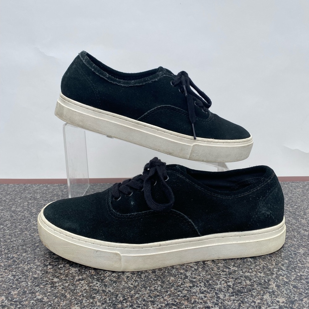 Saturdays Surf NYC Derek Mens Sneaker Black Suede Lace Up Shoes Size 9 - Picture 1 of 12
